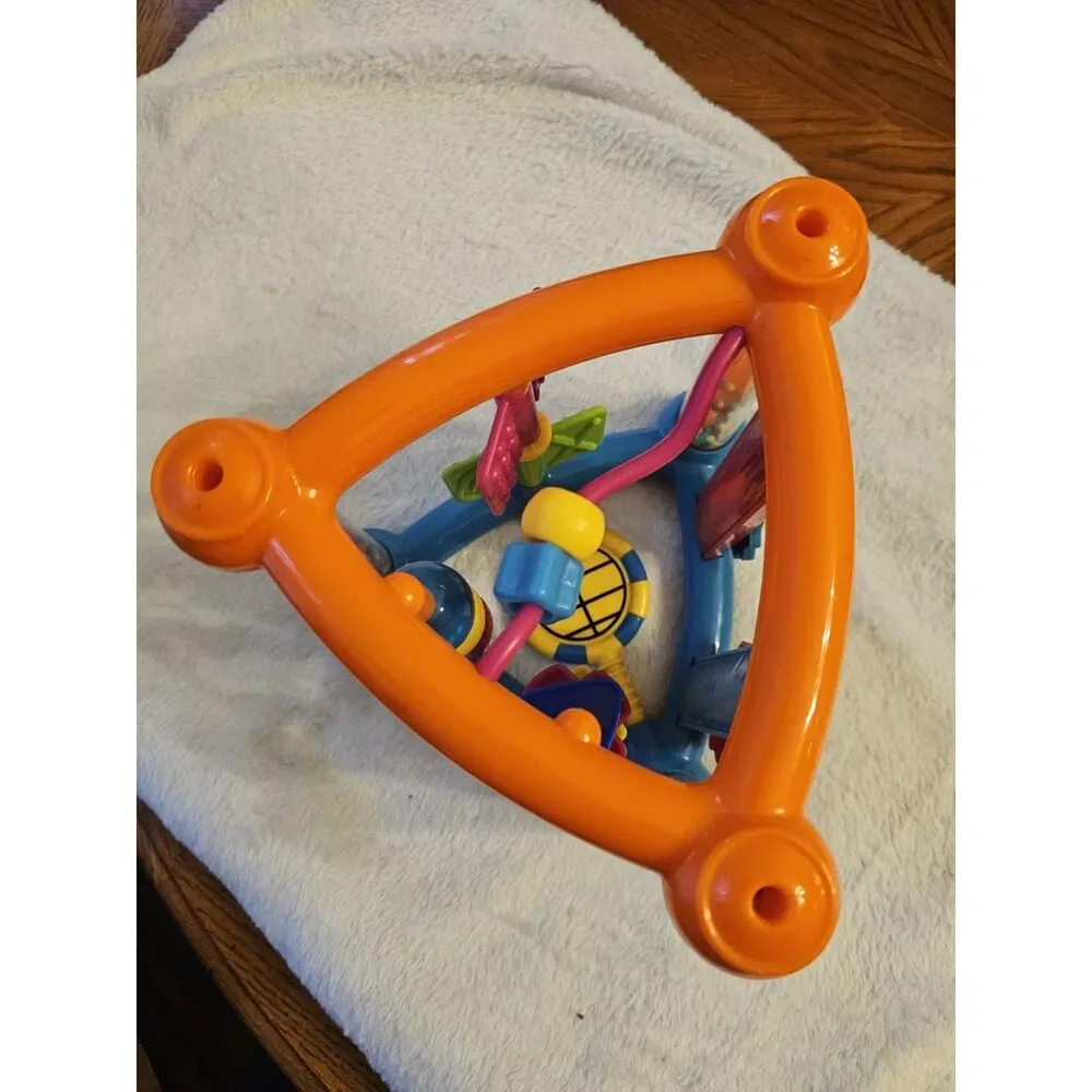 Vintage Infantino Flip &‎ Spin Activity Triangle Sensory Motor Development Toy